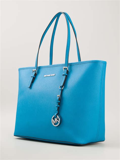 michael kors jet set tote blue|michael kors jet set duffle.